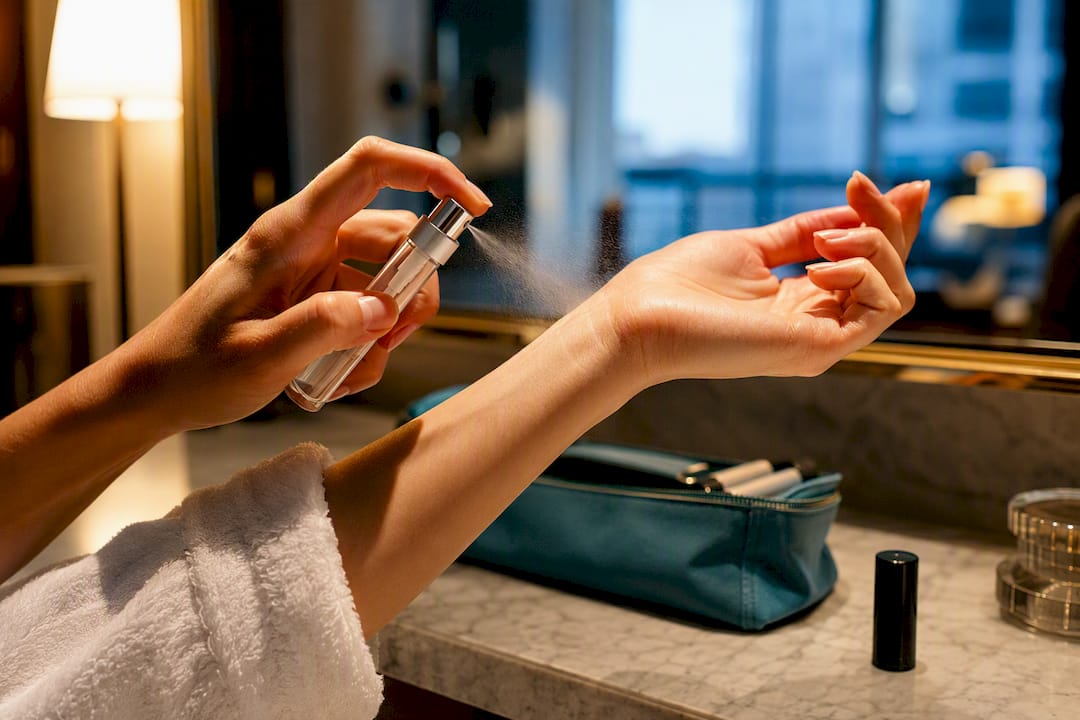 Anonymous fragrance atomizer used for travel