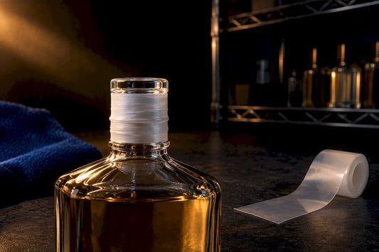 Partial fragrance vial with PTFE and Parafilm seals