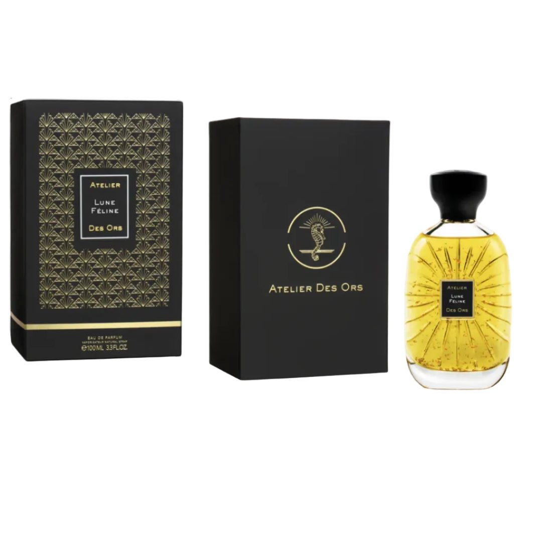 Atelier Des Ors perfume bottle and packaging on a white background