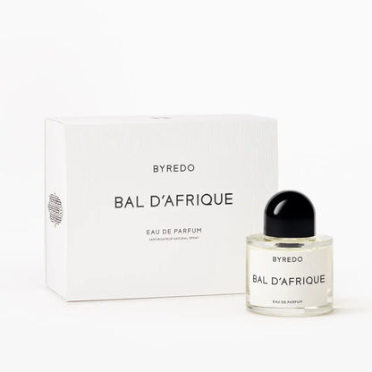 Byredo Bal d'Afrique Eau de Parfum bottle and packaging on a white background