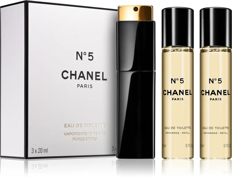 Chanel N°5 Eau De Toilette 3x20ml Twist and Spray – ThePerfumeSampler