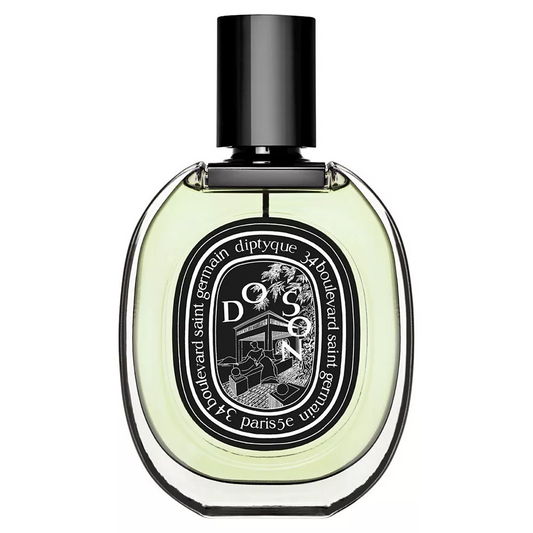 Diptyque perfume bottle on a white background
