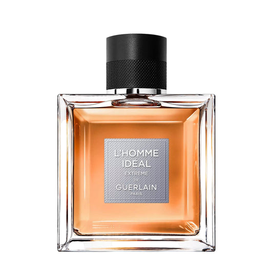 Guerlain L'Homme Ideal Extreme perfume bottle on a white background